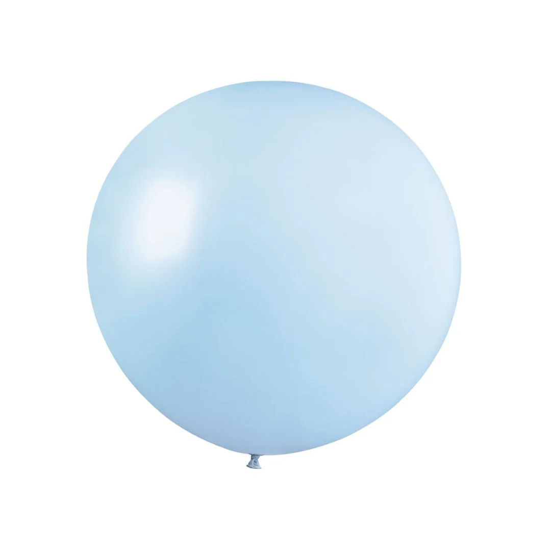 Gemar Marshmallow Powder Blue Latex Balloons - Various Sizes - Image 4