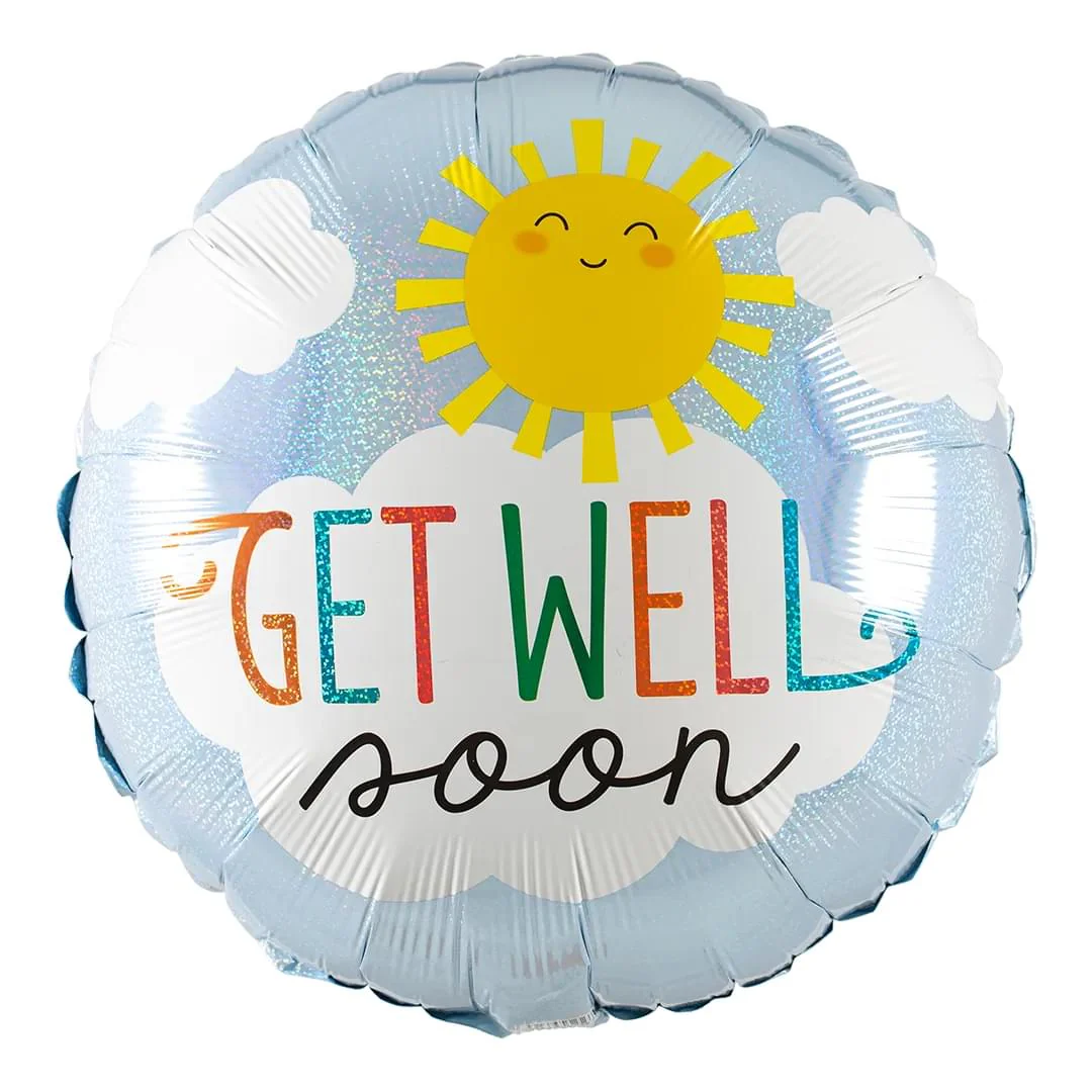 Get Well Soon Sun 18" Circle
