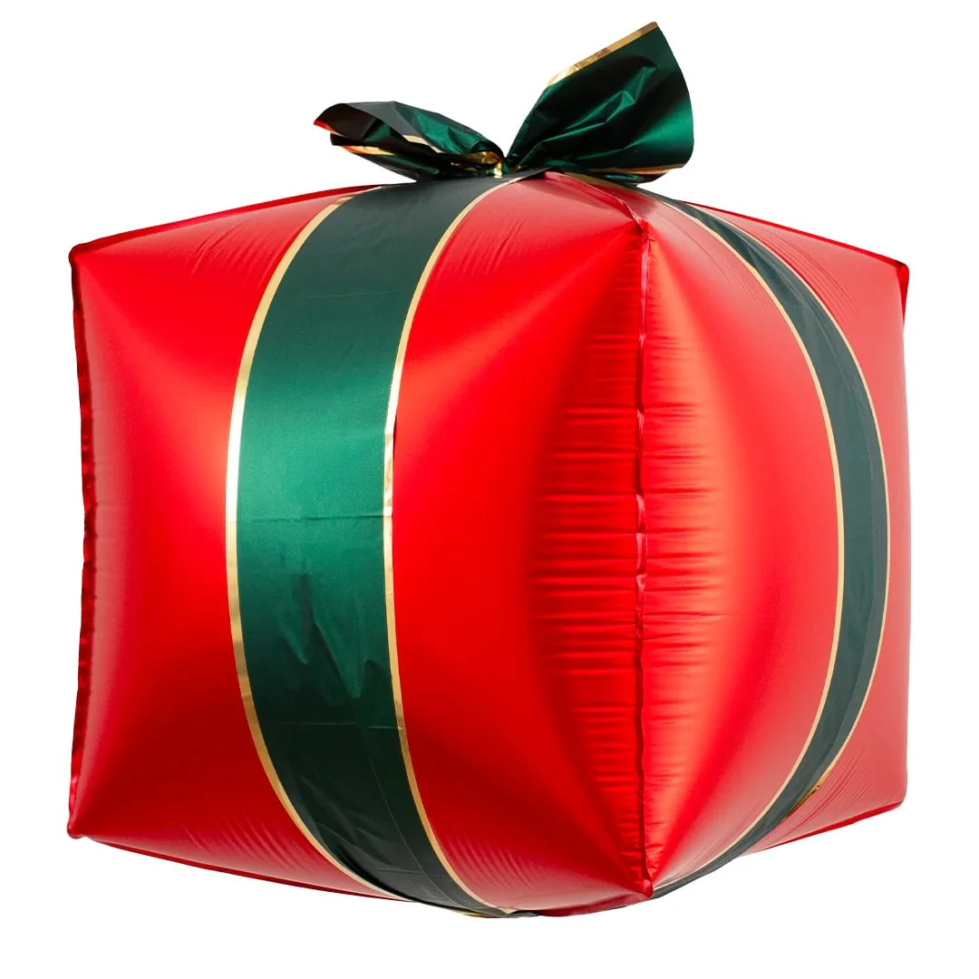 PartyDeco Gift Box Presents Christmas 25" Supershape Foil Balloon (3) - Image 2