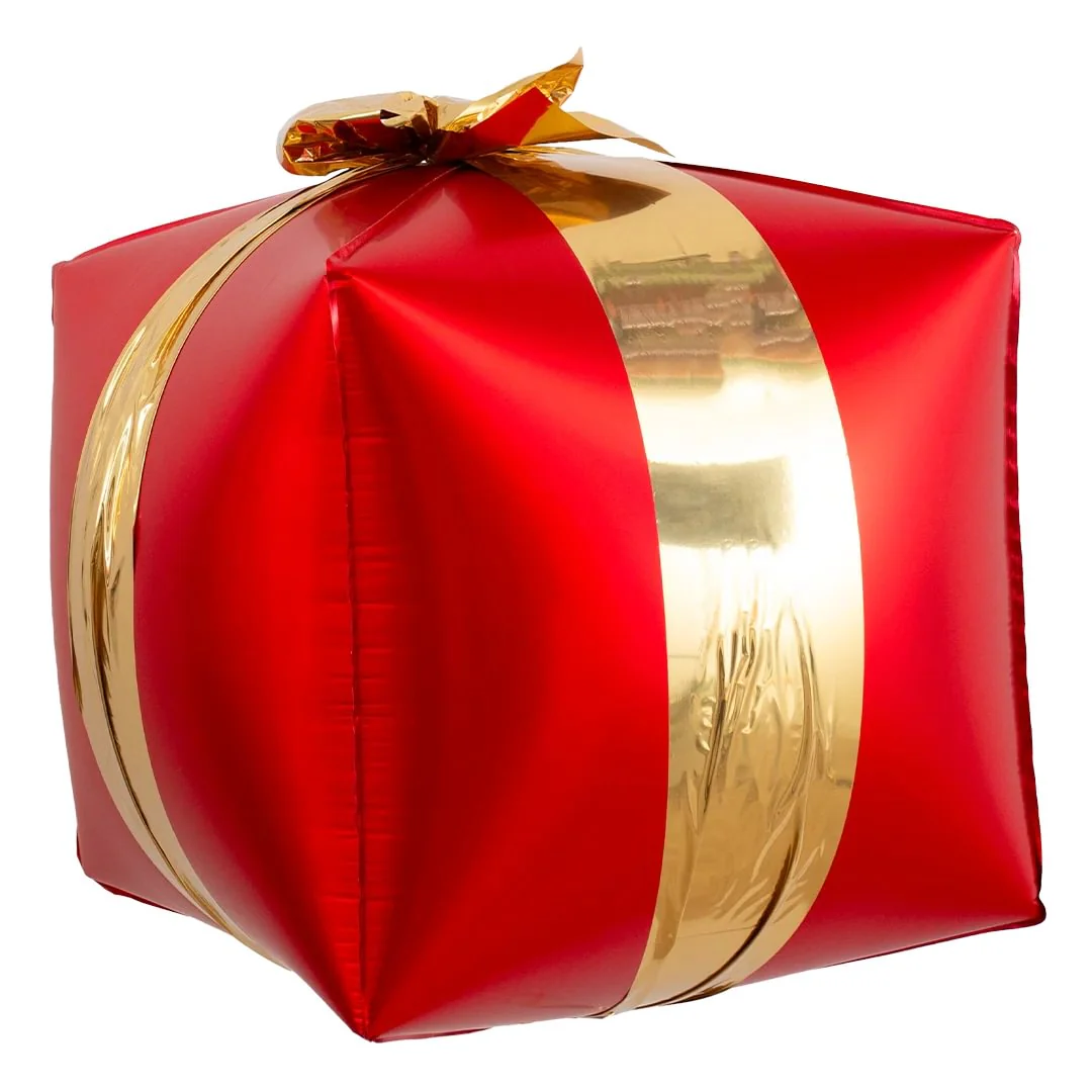 PartyDeco Gift Box Presents Christmas 25" Supershape Foil Balloon (3) - Image 3