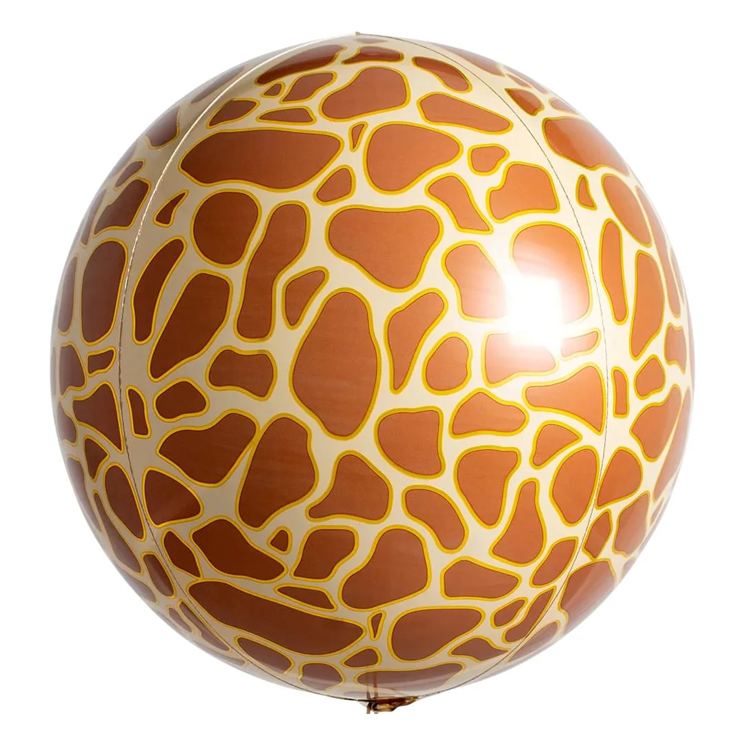 Anagram Giraffe Print Animalz 15" Orbz Foil Balloon (1)
