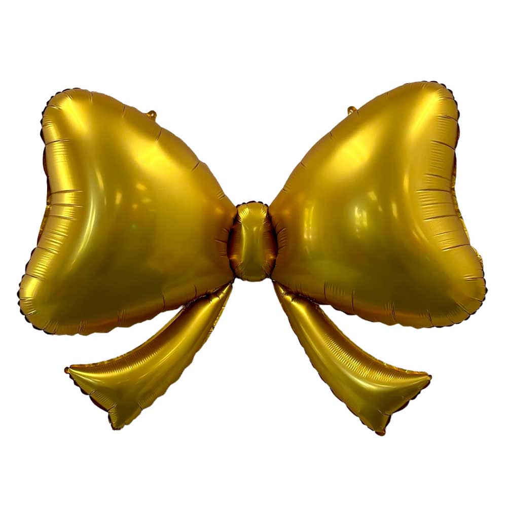 Burst Party Gold Bow 40" Supershape Foil Balloon (1)