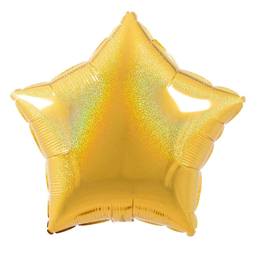 Grabo Gold Glitter Holographic 20" Star Unpackaged