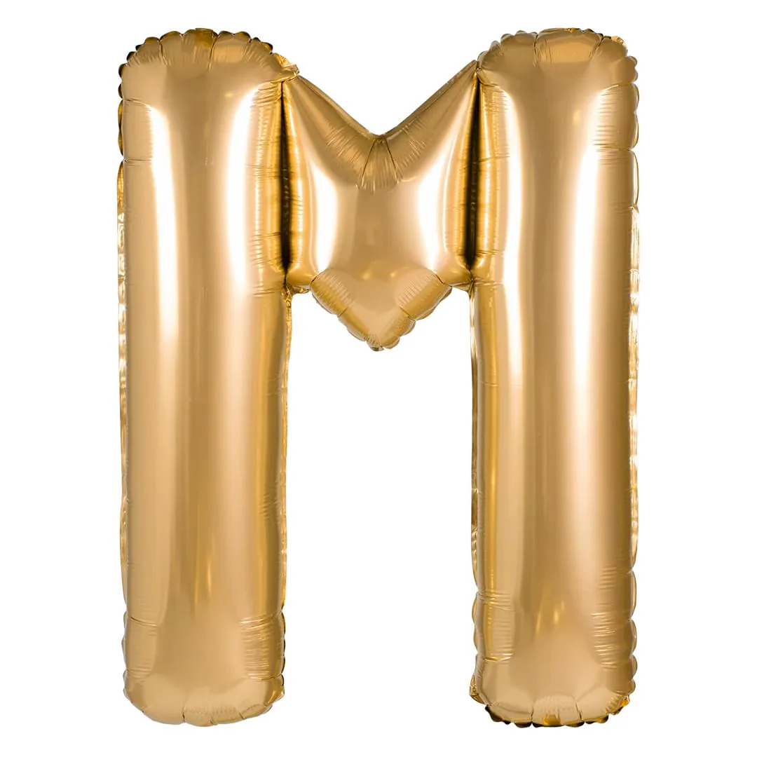 Gold M Letter 26"