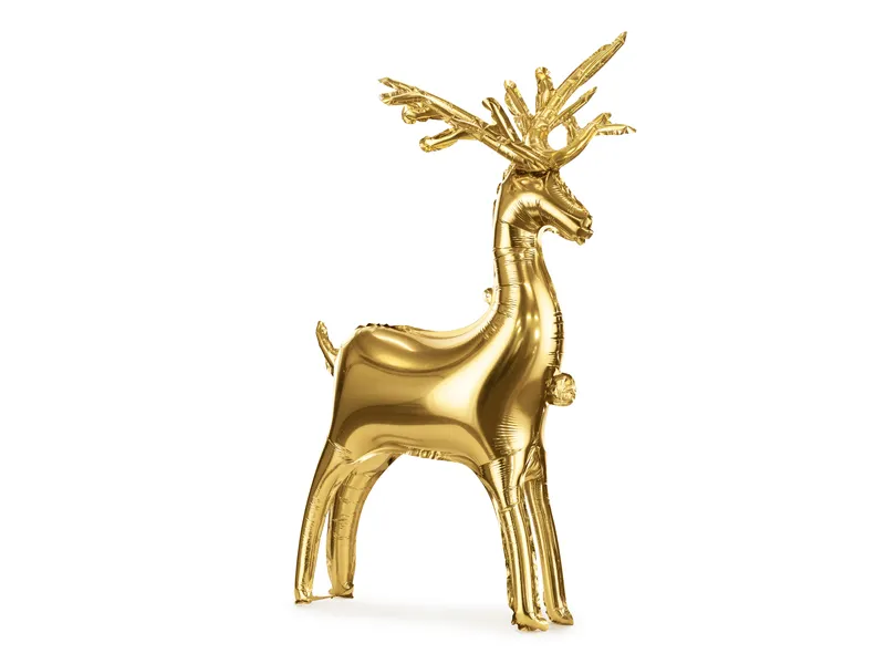 PartDeco Gold Reindeer 83x52cm Airstanding Foil Balloon (1)