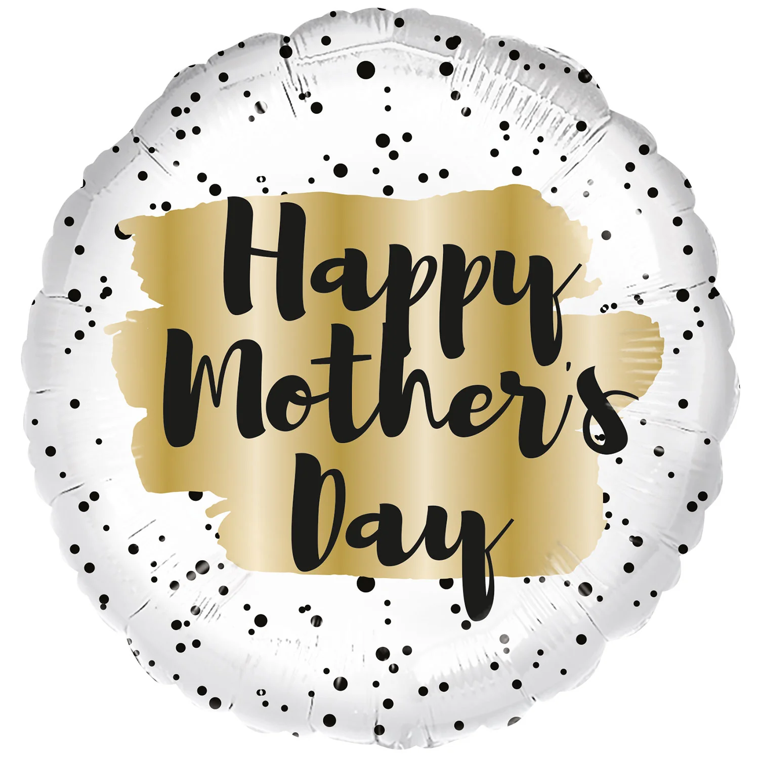 Mother's Day Black, Gold & Silver Script 18" Foil Balloon (1)