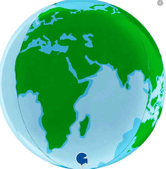 Grabo 15" Earth 4D Globe Foil Balloon (1)