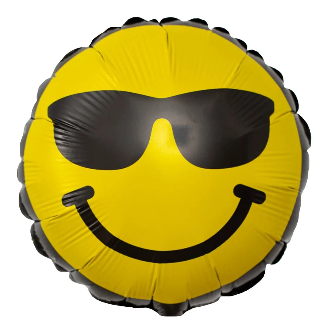 Grabo 9" Smiley Dude Air Filled Foil Balloon (1) - Image 2