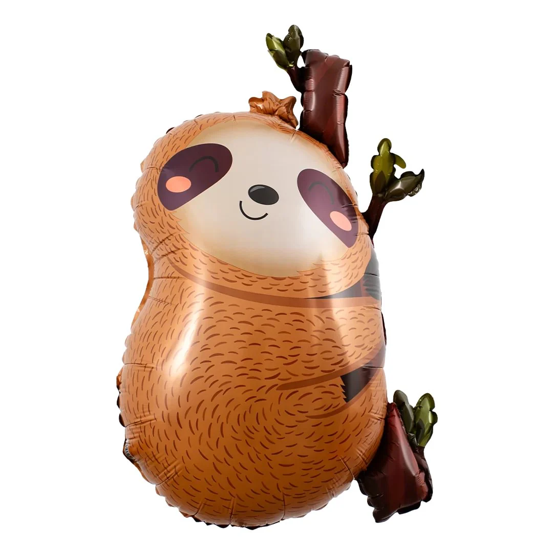 Betallic Cute Sloth 28" Supershape Foil Balloon (1)