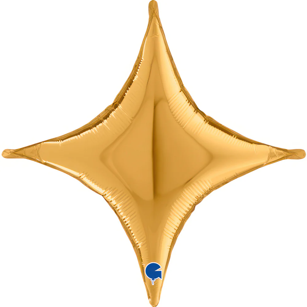 Grabo Deco Concave 18" Gold Cross