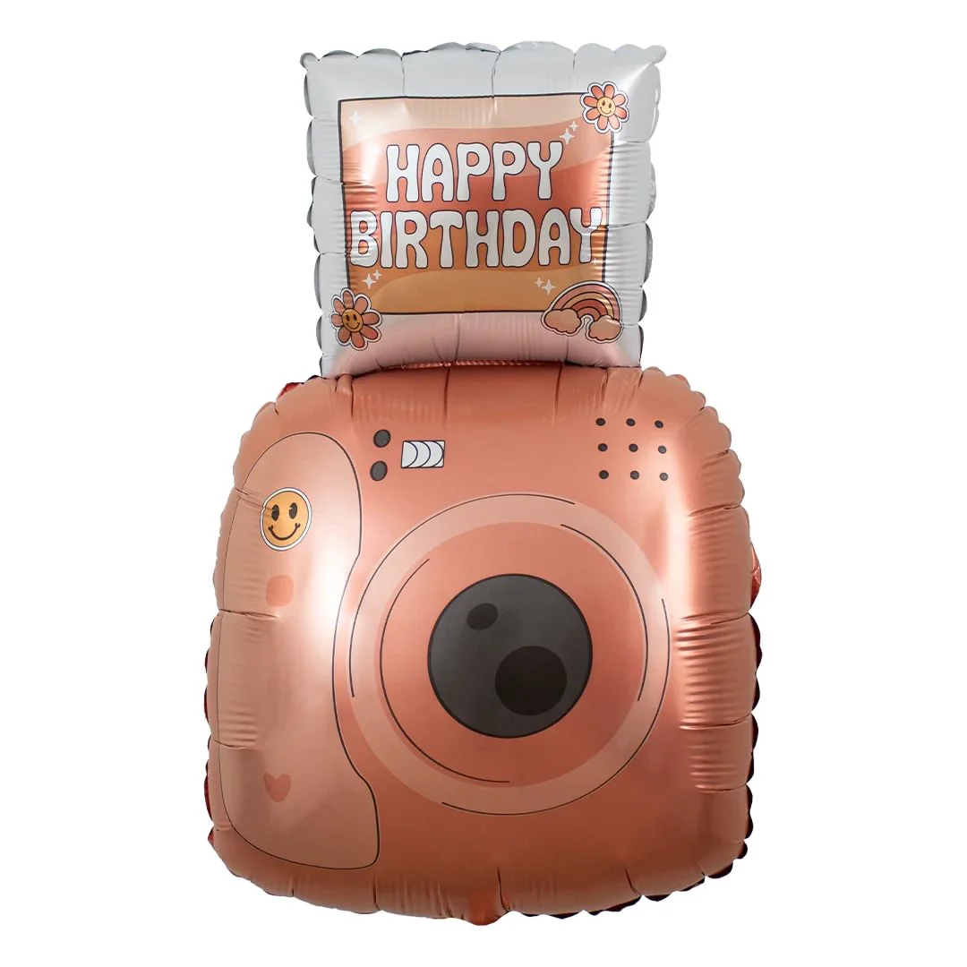 Grabo Groovy Birthday Snap 24" Supershape Foil Balloon (1)