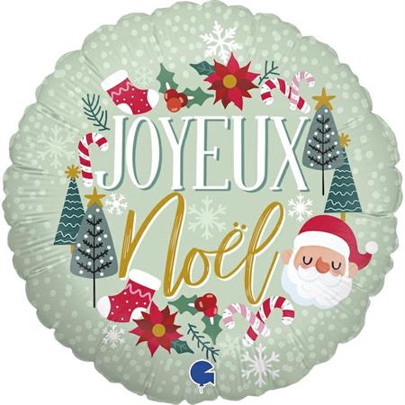 Grabo Joyeux Noël 18" Round Foil Balloon (1)