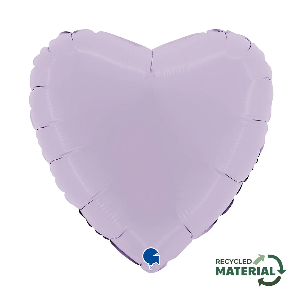 Grabo Matte Lilac 18" Heart (1) Unpackaged
