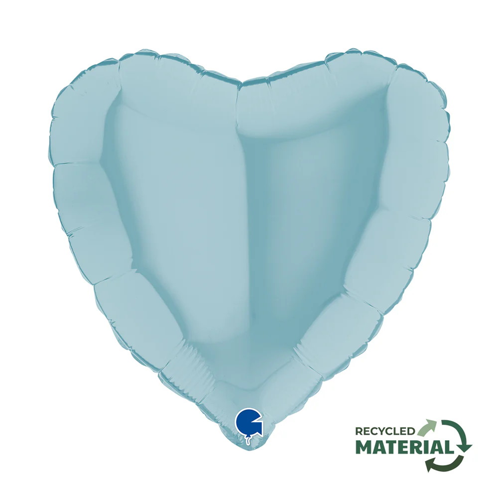 Grabo Pastel Blue 18 Heart (1) Unpackaged