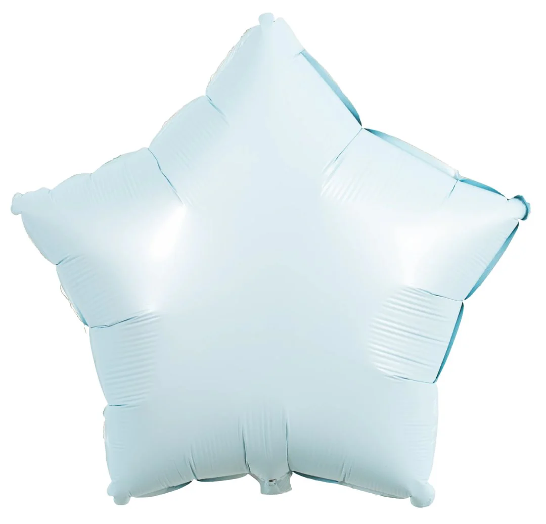 Grabo Satin Pastel Blue 18" Star (1) Unpackaged