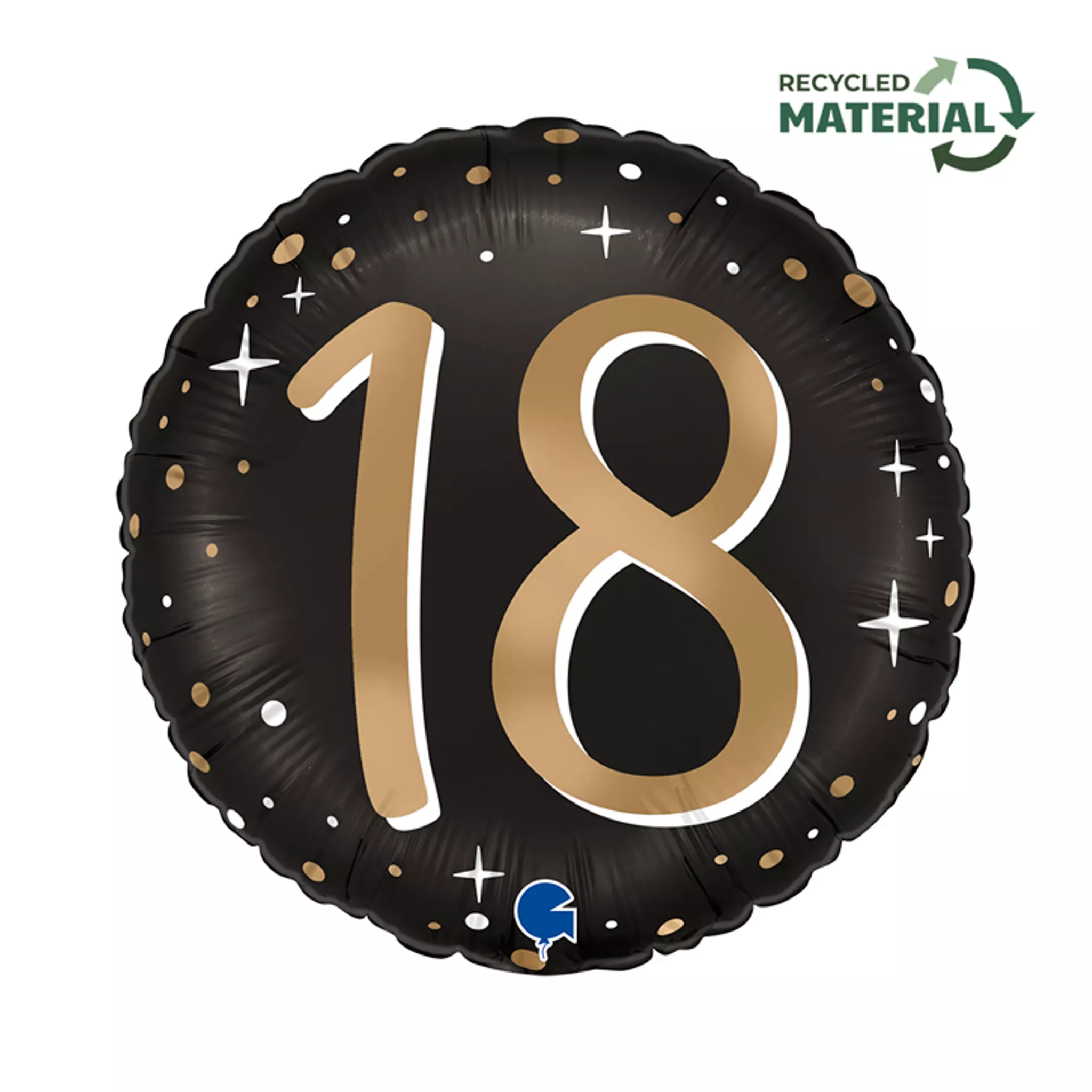 Grabo Sparkling Age 18 - 18" Circle Foil Balloon (1)