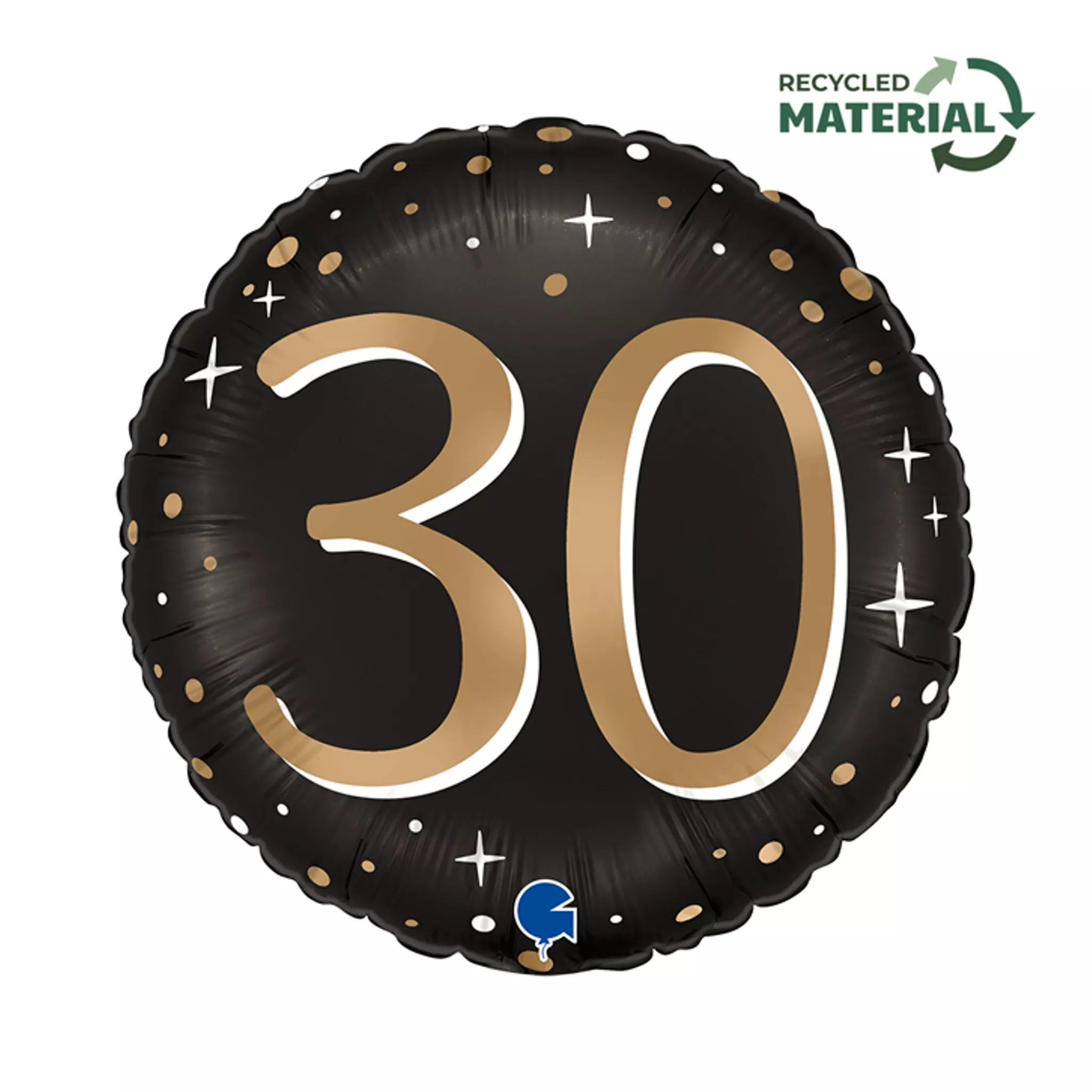 Grabo Sparkling Age 30- 18" Circle Foil Balloon (1)
