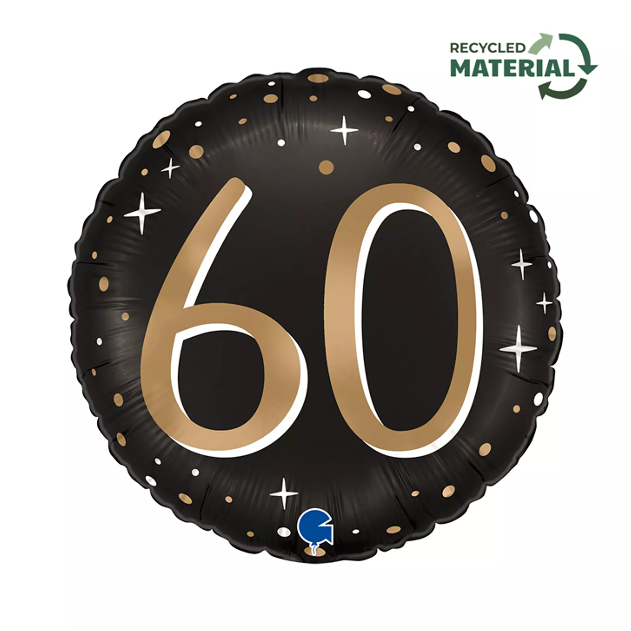 Grabo Sparkling Age 60 - 18" Circle Foil Balloon (1)