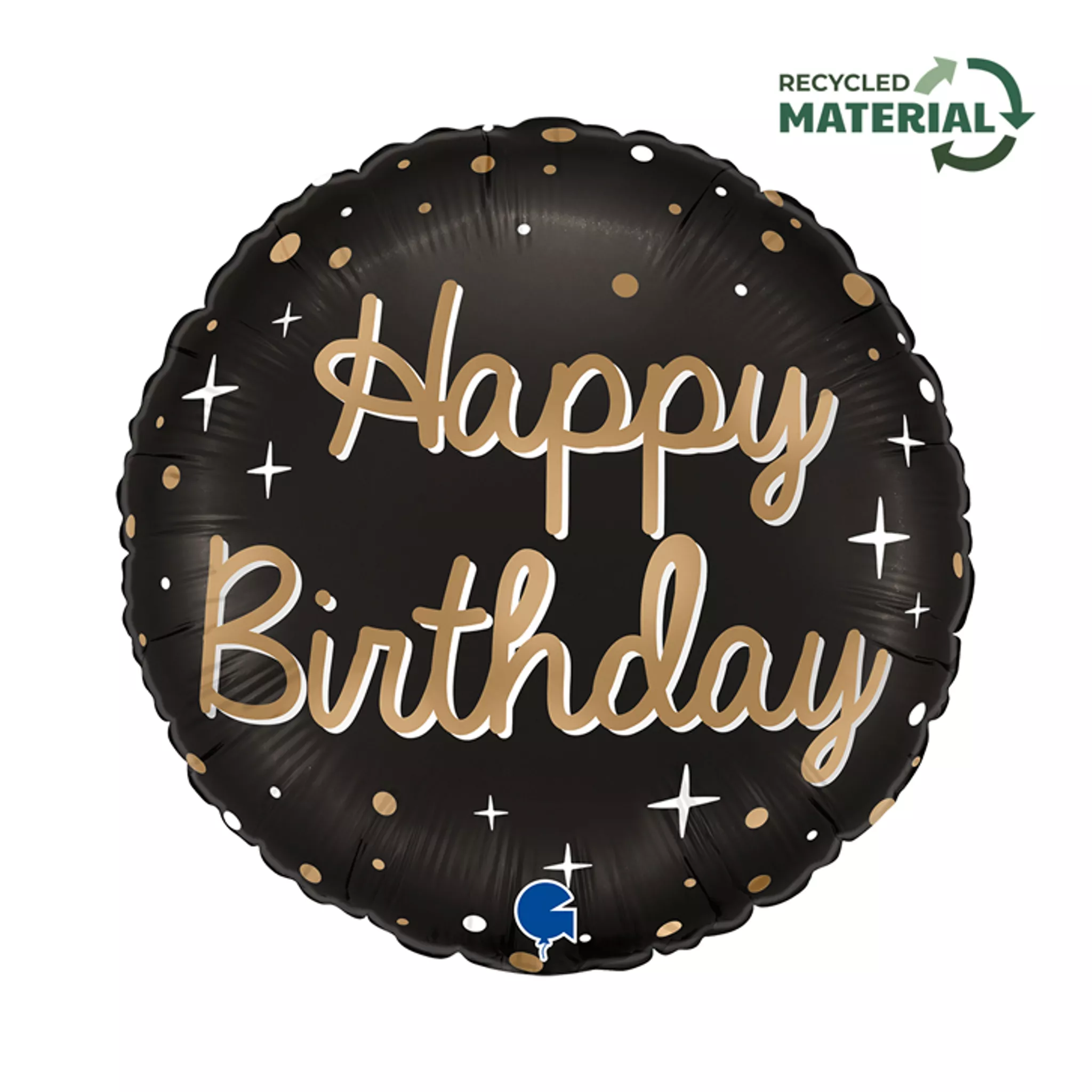 Grabo Sparkling Birthday 18" Circle Foil Balloon (1)