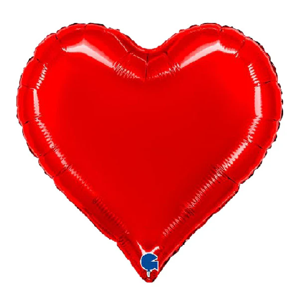 Grabo Sweetie Heart 18" Red Foil Balloon (1) Unpackaged