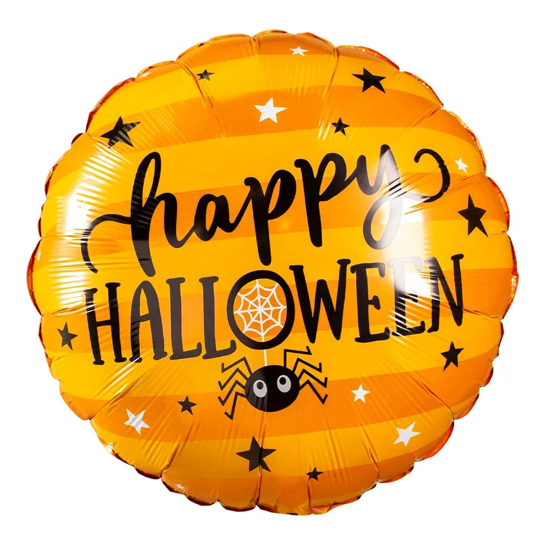 HALLOWEEN SPIDER & STARS 18" Circle