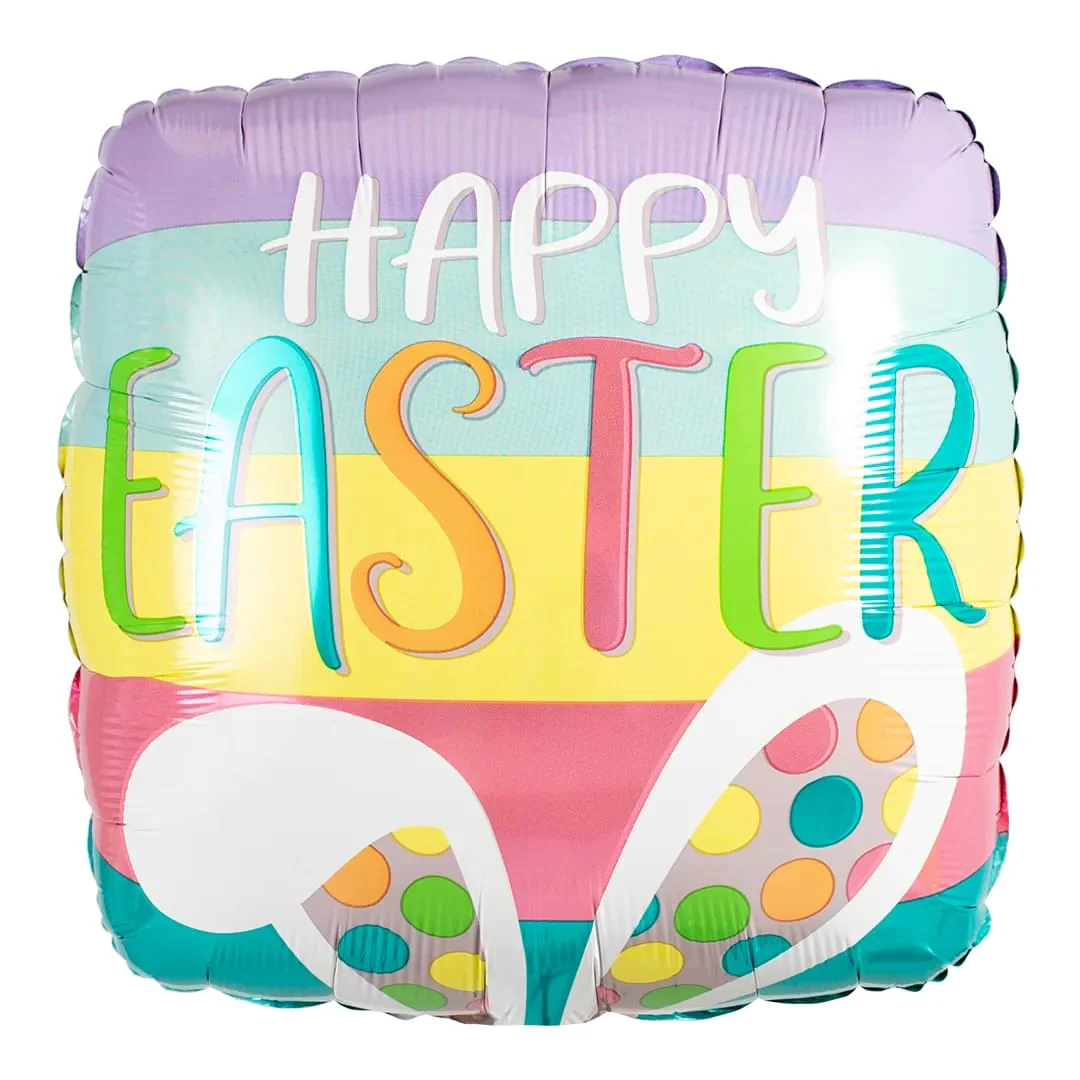 Anagram Happy Easter Bunny Ears 18" Foil Balloon (1)