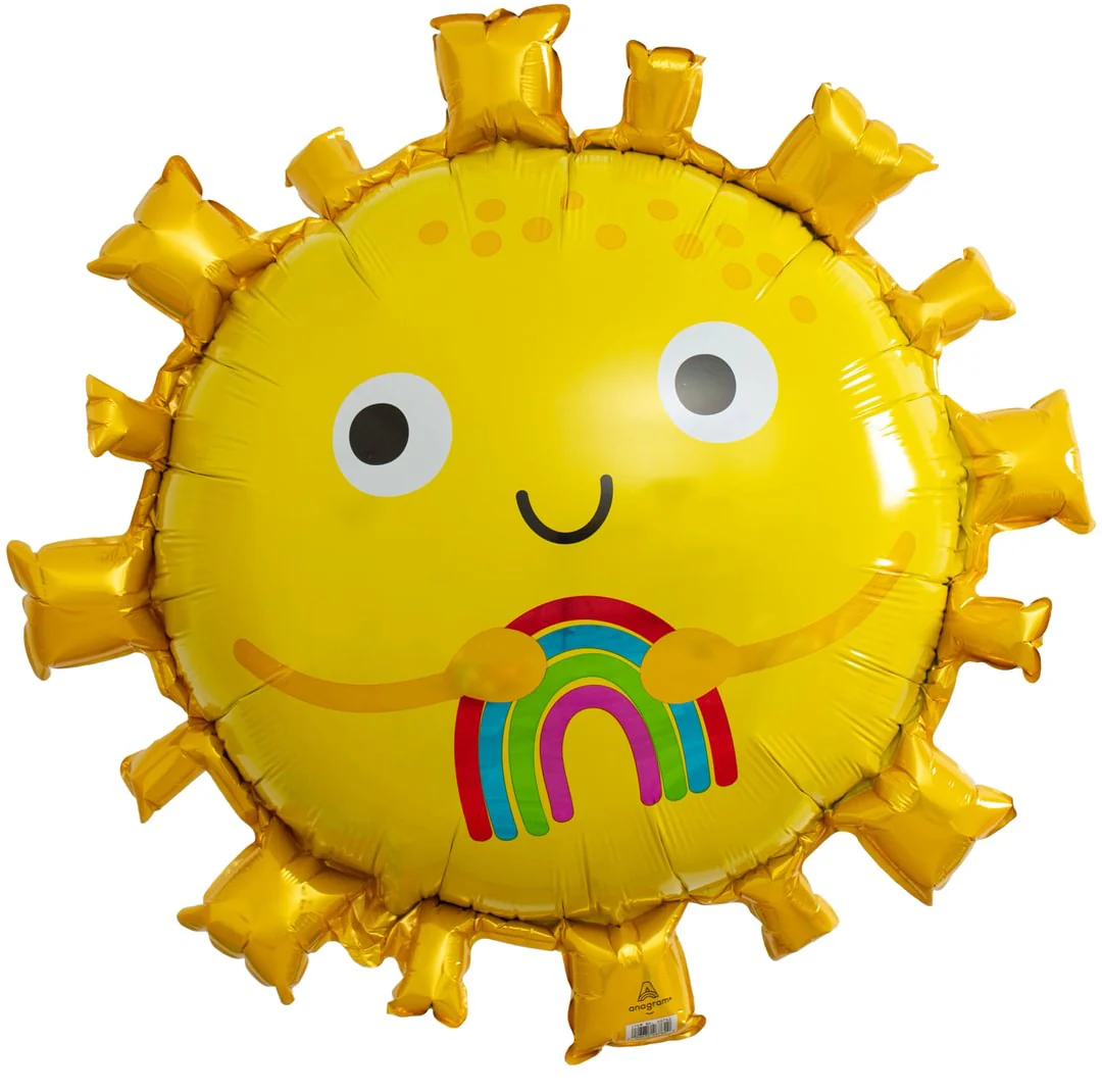 Anagram Happy Sun Supershape 28" Foil Balloon (1)