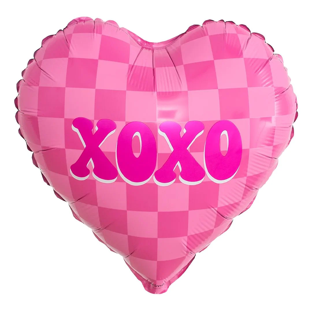 Prima Conversation Heart Checker 18" Foil Balloon (1) Double Sided