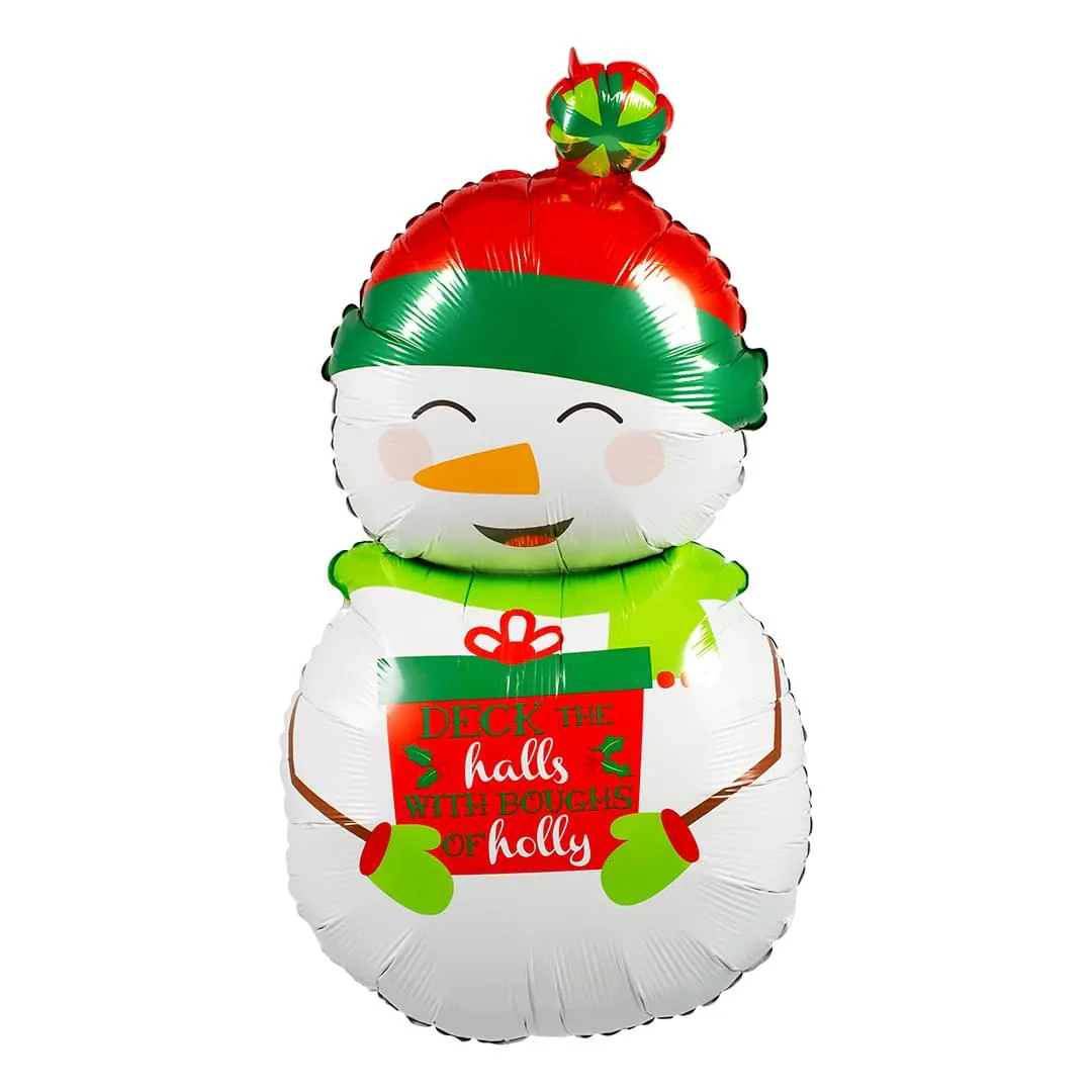 Betallic Holiday Snowman 40" Supershape Foil Balloon (1)