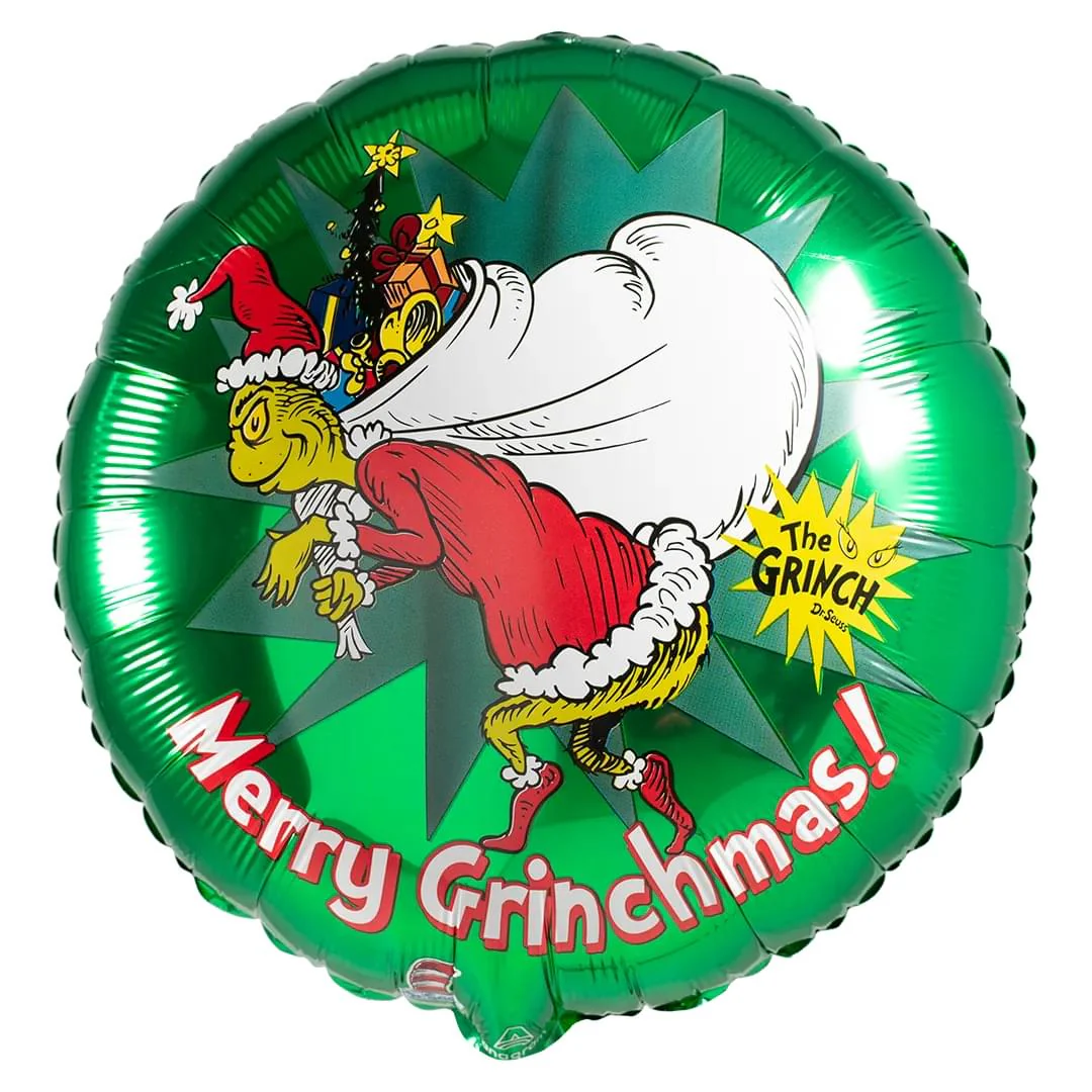 Anagram How Grinch Stole Xmas 18" Circle Foil Balloon (1)