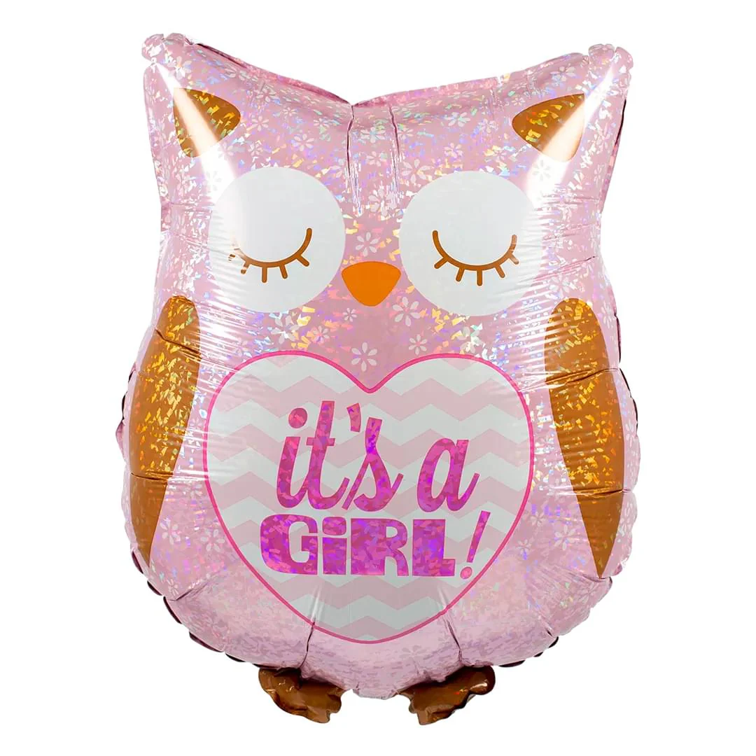 It's A Girl Owl 26" Supershape