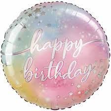 Anagram Jumbo Luminous Happy Birthday 28" Supershape Foil Balloon (1)