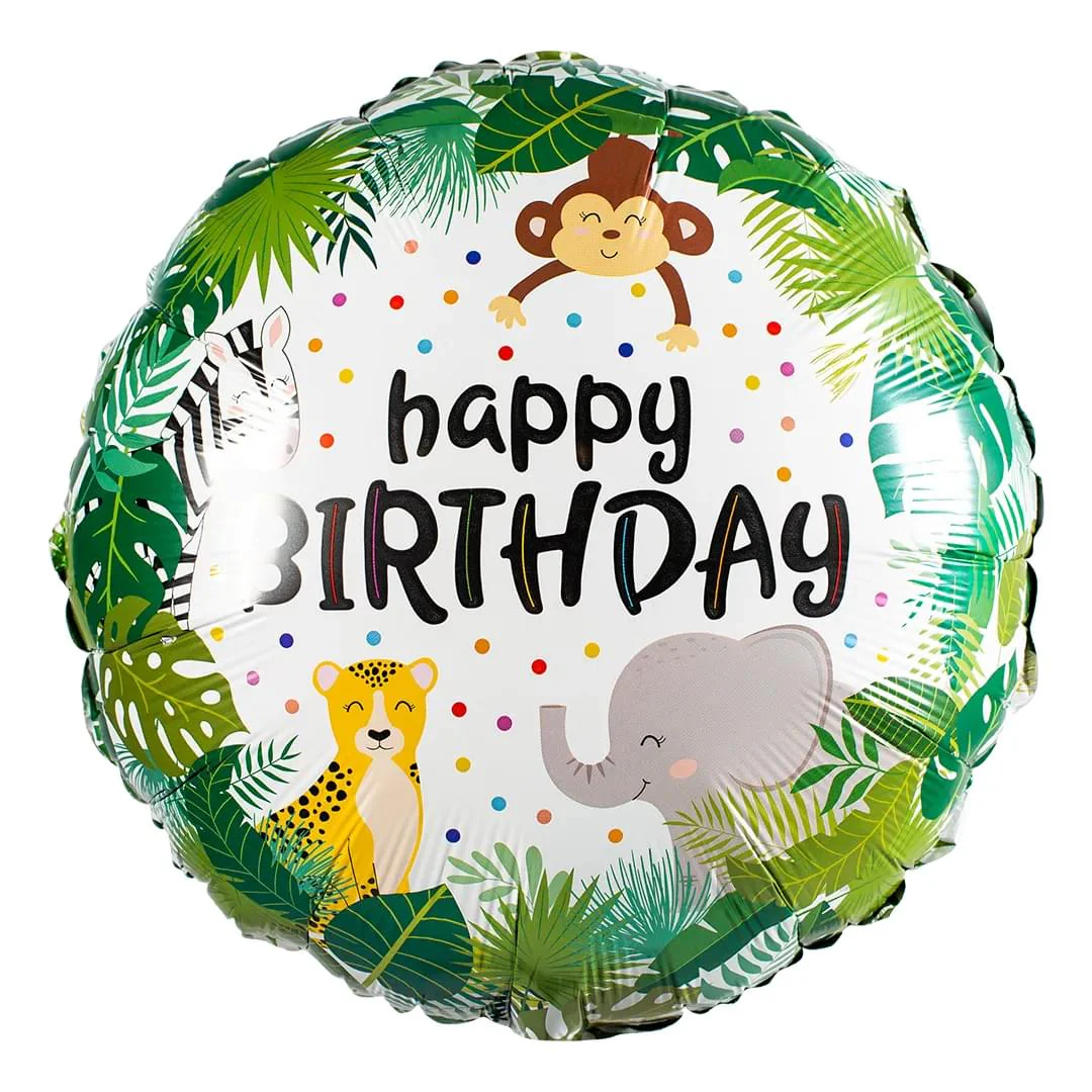 Jungle Birthday 18" Circle