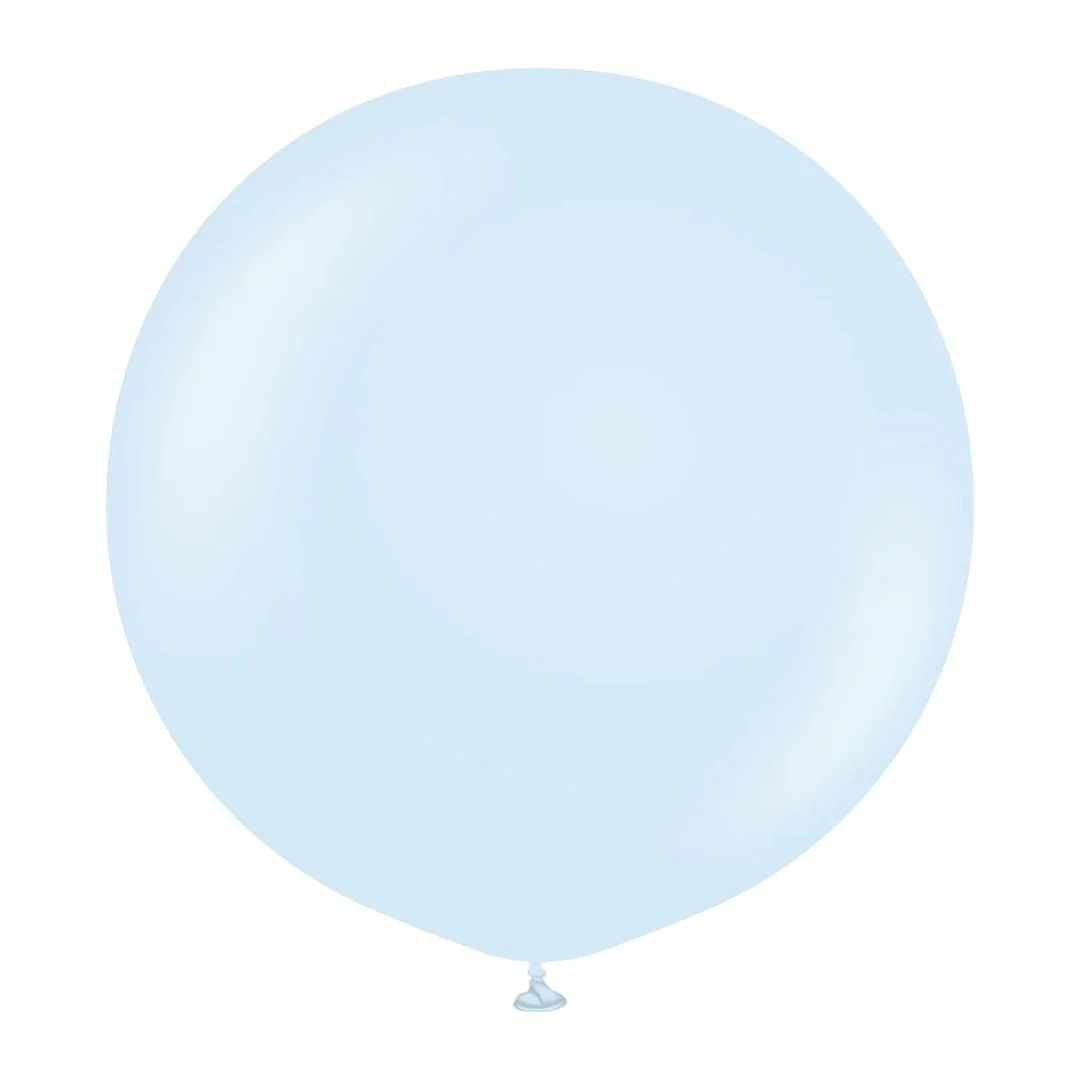 Kalisan Macaron Baby Blue Latex Balloon - Various Sizes - Image 2