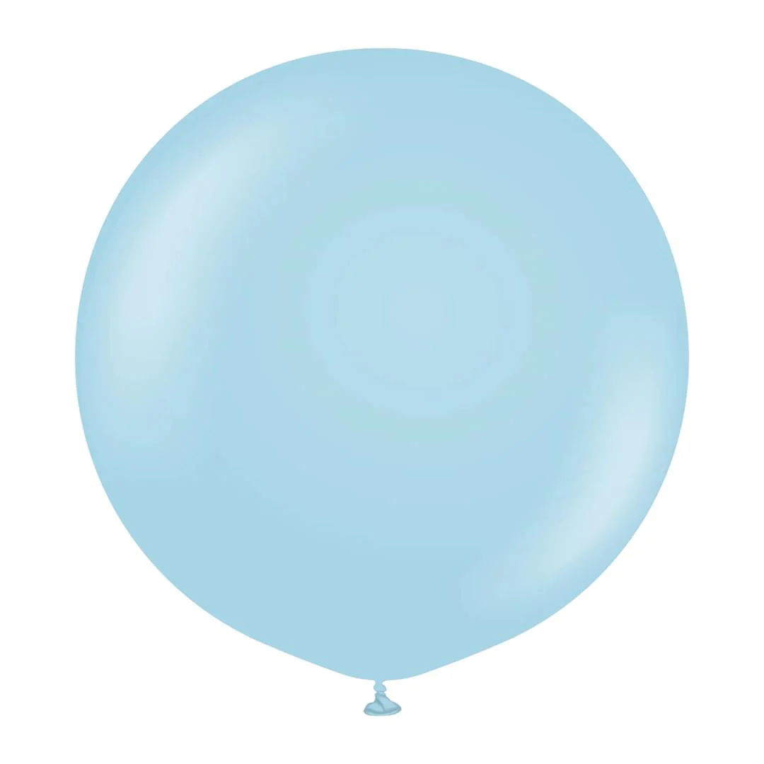 Kalisan Macaron Blue Latex Balloon - Various Sizes - Image 2