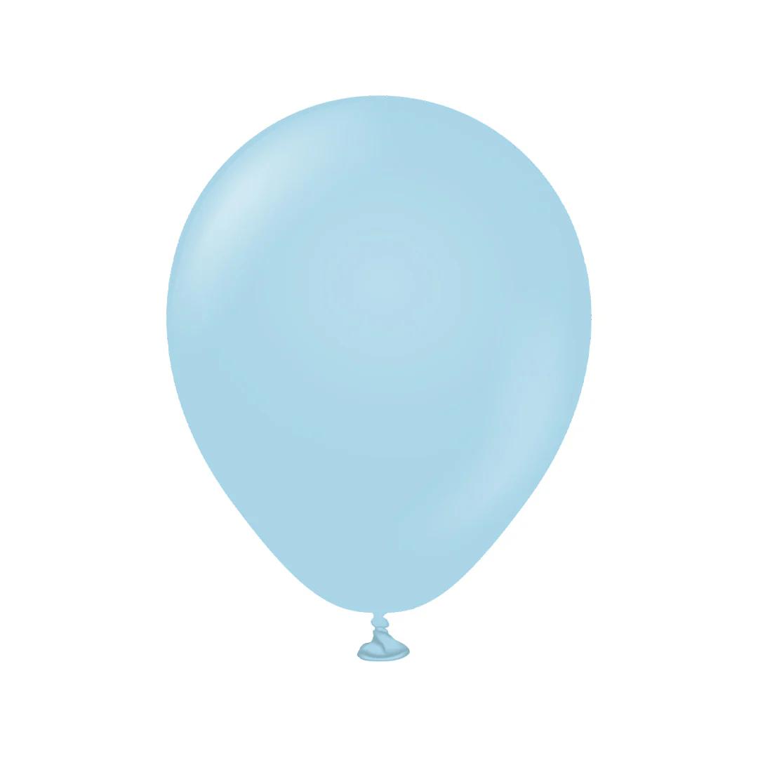 Kalisan Macaron Blue Latex Balloon - Various Sizes - Image 3