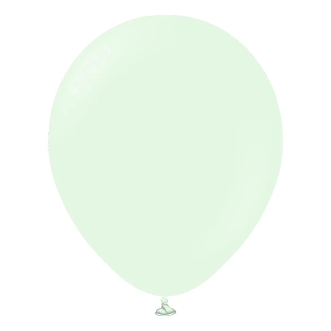 Kalisan Macaron Pale Green Latex Balloon - Various Sizes