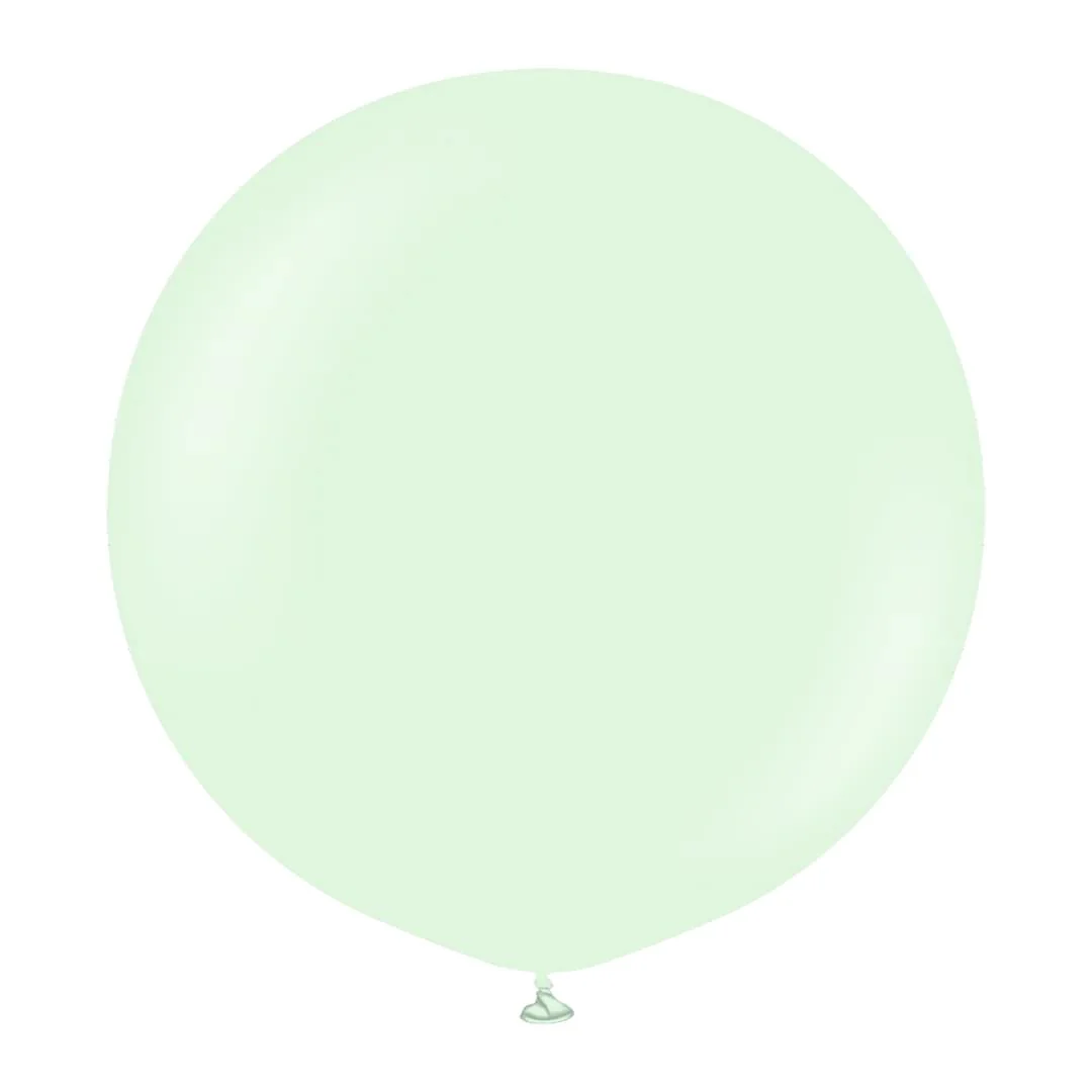 Kalisan Macaron Pale Green Latex Balloon - Various Sizes - Image 2