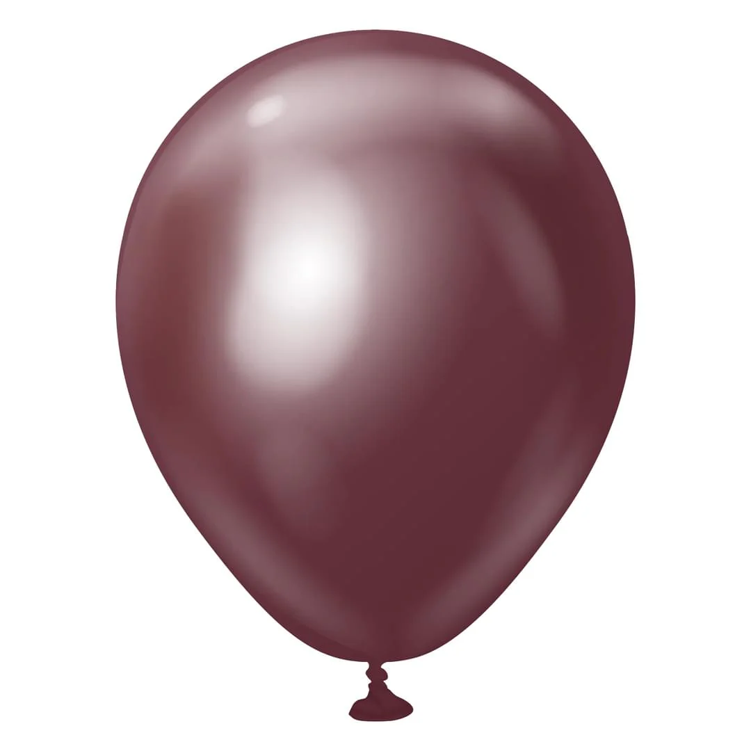 Kalisan Mirror Burgundy Latex Balloon - Various Sizes