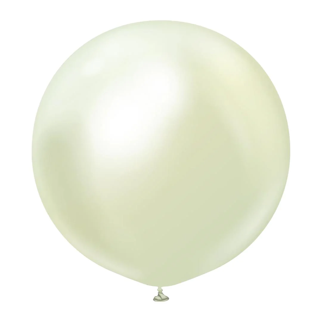 Kalisan Mirror Green Gold Latex Balloon - Various Sizes - Image 2