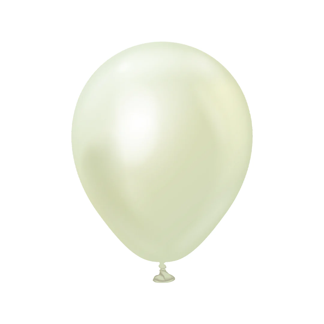 Kalisan Mirror Green Gold Latex Balloon - Various Sizes - Image 3