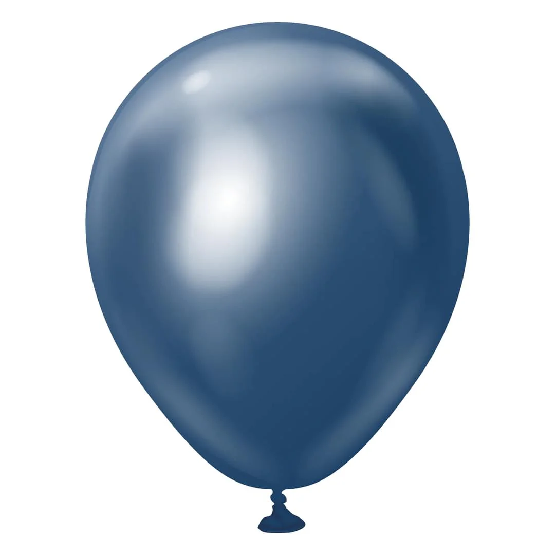 Kalisan Mirror Navy Latex Balloon - Various Sizes