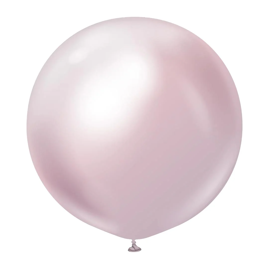Kalisan Mirror Pink Gold Latex Balloon - Various Sizes - Image 2