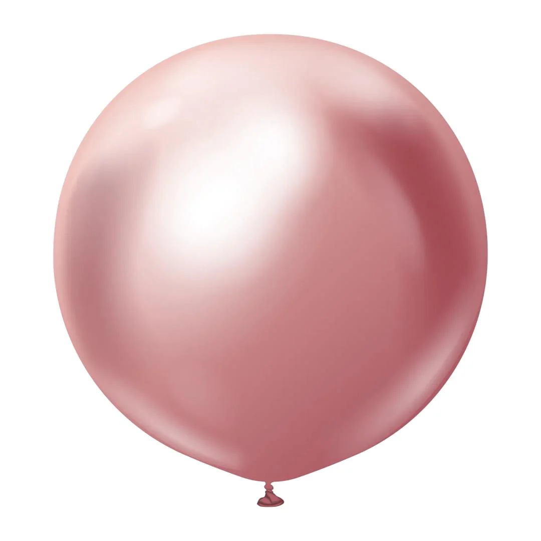 Kalisan Mirror Pink Latex Balloon - Various Sizes - Image 2