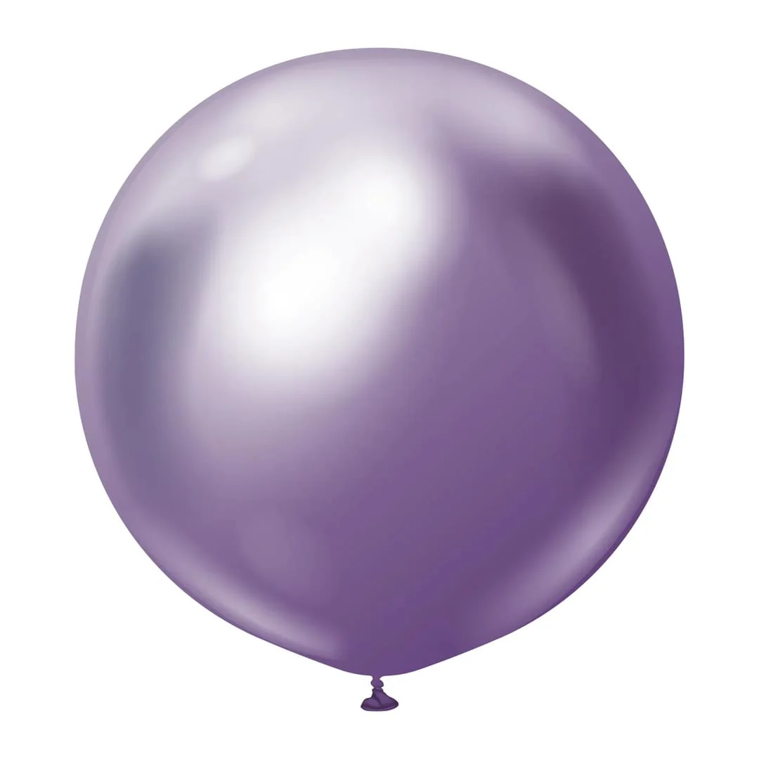 Kalisan Mirror Violet Latex Balloon - Various Sizes - Image 2