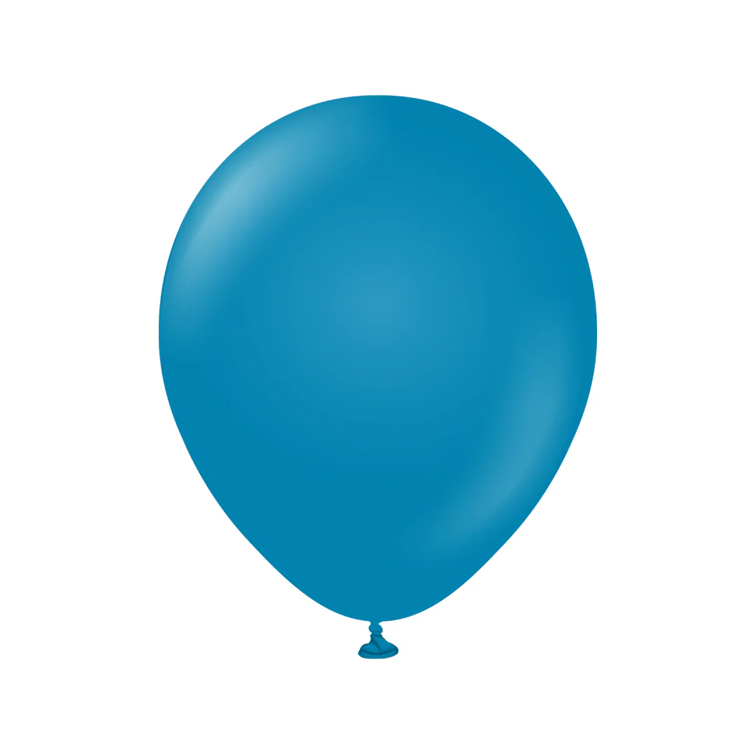 Kalisan Retro Deep Blue Latex Balloon - Various Sizes - Image 3