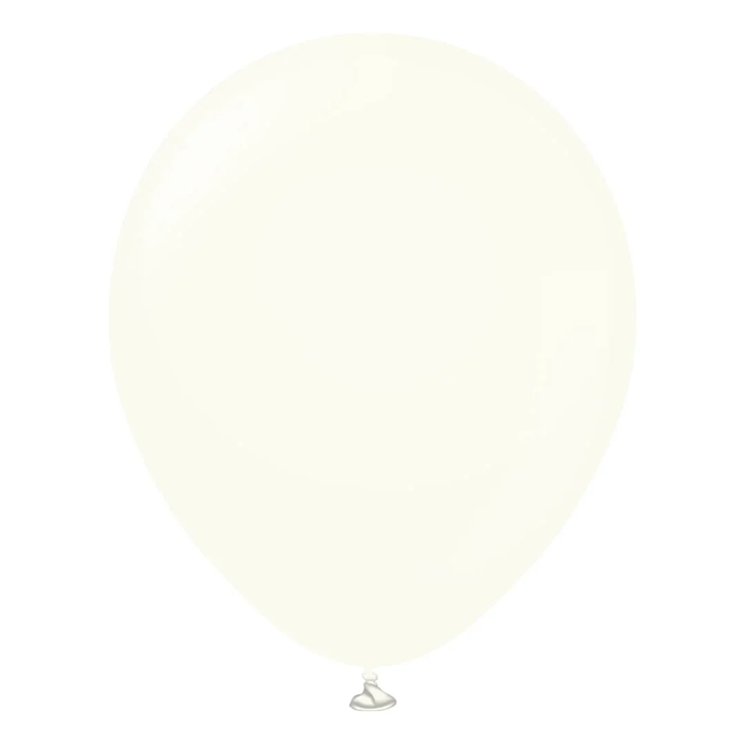 Kalisan Retro White Latex Balloon - Various Sizes