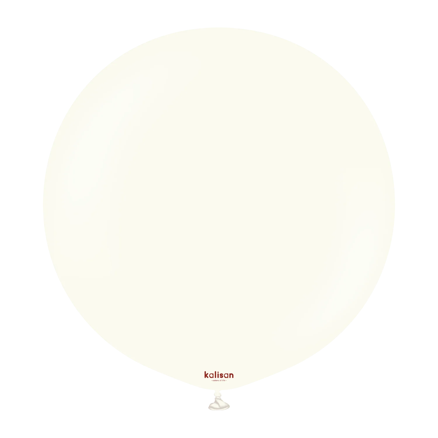 Kalisan Retro White Latex Balloon - Various Sizes - Image 2