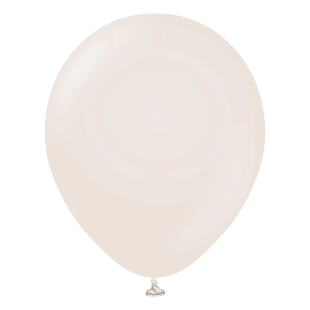 Kalisan Retro White Sand Latex Balloon - Various Sizes