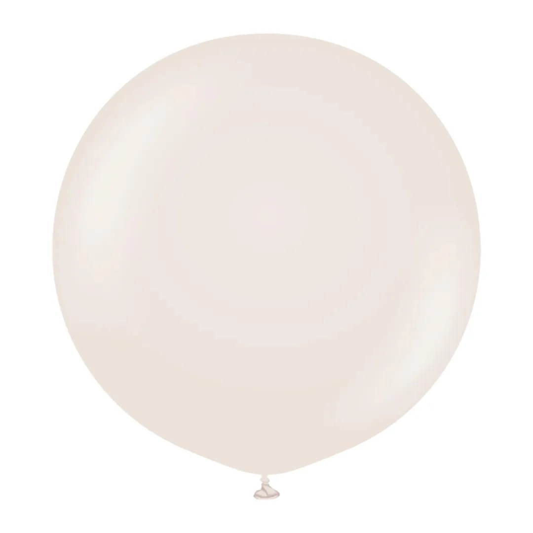 Kalisan Retro White Sand Latex Balloon - Various Sizes - Image 2